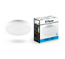 Лампа светодиодная Feron GX53 9W 6400K Таблетка Матовая LB-452 25867 Лампа светодиодная Feron GX53 9W 6400K Таблетка Матовая LB-452 25867