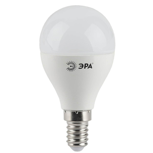 Лампа светодиодная ЭРА E14 5W 4000K матовая LED P45-5W-840-E14 Б0028487 Лампа светодиодная ЭРА E14 5W 4000K матовая LED P45-5W-840-E14 Б0028487