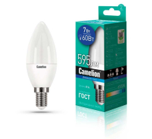 Лампа светодиодная Camelion E14 7W 6500K LED7-C35/865/E14 12648