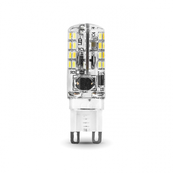 Лампа светодиодная Gauss G9 3W 2700K прозрачная 107709103 Лампа светодиодная Gauss G9 3W 2700K прозрачная 107709103