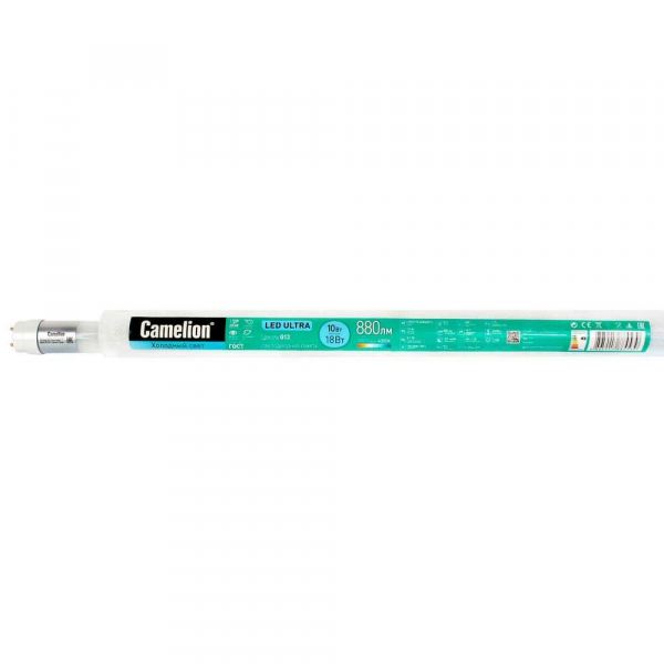 Лампа светодиодная Camelion G13 10W 4000K LED10-T8-60/840/G13 13720 Лампа светодиодная Camelion G13 10W 4000K LED10-T8-60/840/G13 13720