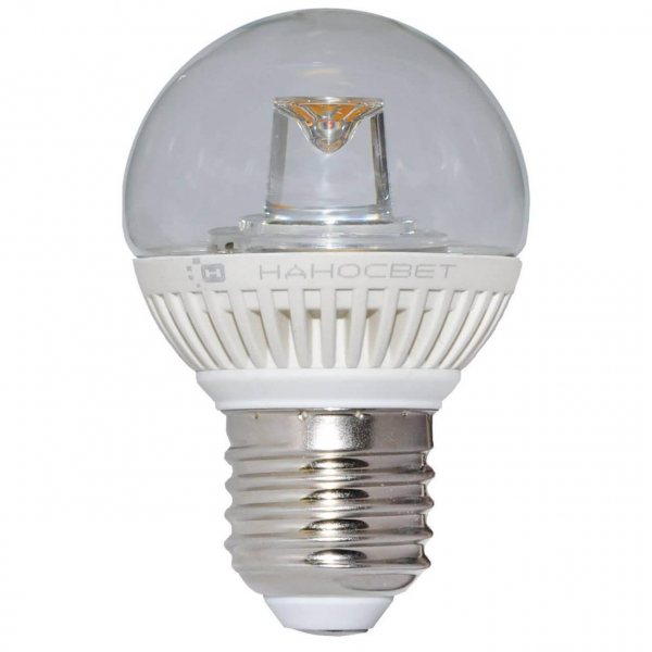 Лампа светодиодная Наносвет E27 5W 4000K прозрачная LC-GCL-5/E27/840 L154 Лампа светодиодная Наносвет E27 5W 4000K прозрачная LC-GCL-5/E27/840 L154