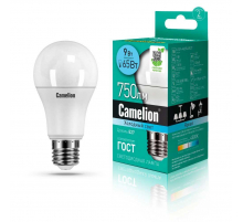 Лампа светодиодная Camelion E27 9W 4500K LED9-A60/845/E27 12044 Лампа светодиодная Camelion E27 9W 4500K LED9-A60/845/E27 12044