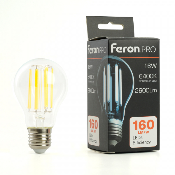Лампа светодиодная Feron.PRO LB-1116 Шар E27 2600LM 16W 175-265V 6400K 51237 Лампа светодиодная Feron.PRO LB-1116 Шар E27 2600LM 16W 175-265V 6400K 51237