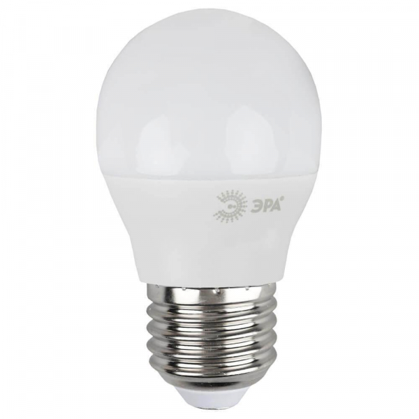 Лампа светодиодная ЭРА E27 7W 2700K матовая LED P45-7W-827-E27 Б0020550 Лампа светодиодная ЭРА E27 7W 2700K матовая LED P45-7W-827-E27 Б0020550