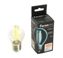 Лампа светодиодная Feron.PRO LB-1708 Шарик E27 1320LM 8W 175-265V 6400K 51255