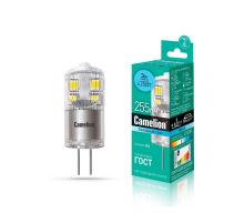 Лампа светодиодная Camelion G4 3W 4500K LED3-G4-JD-NF/845/G4 13863
