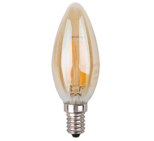 Лампа светодиодная ЭРА E14 9W 4000K золотая F-LED B35-9W-840-E14 gold Б0047035