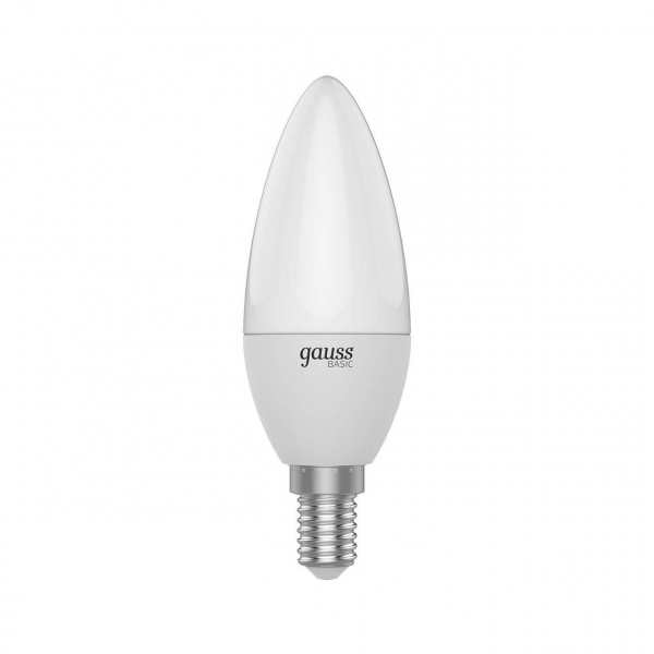 Лампа светодиодная Gauss E14 5,5W 3000К матовая 1033116 Лампа светодиодная Gauss E14 5,5W 3000К матовая 1033116