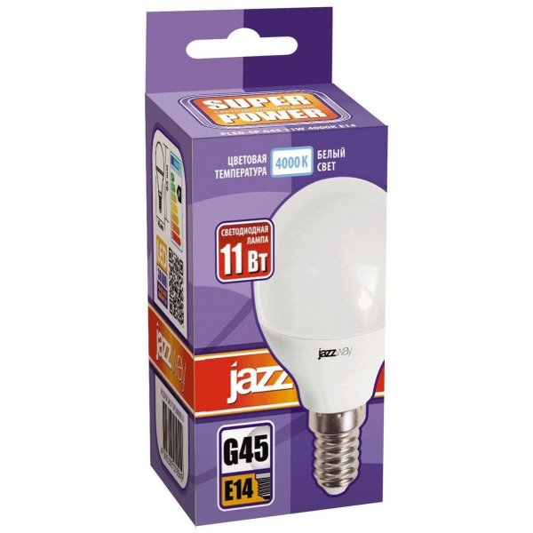 Лампа светодиодная Jazzway E14 11W 4000K матовая 5019270 Лампа светодиодная Jazzway E14 11W 4000K матовая 5019270