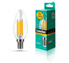 Лампа светодиодная Camelion E14 12W 3000K LED12-C35-FL/830/E14 13708 Лампа светодиодная Camelion E14 12W 3000K LED12-C35-FL/830/E14 13708