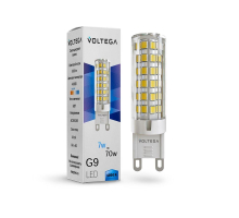 Лампа светодиодная Voltega G9 7W 4000К прозрачная VG9-K3G9cold7W 7188