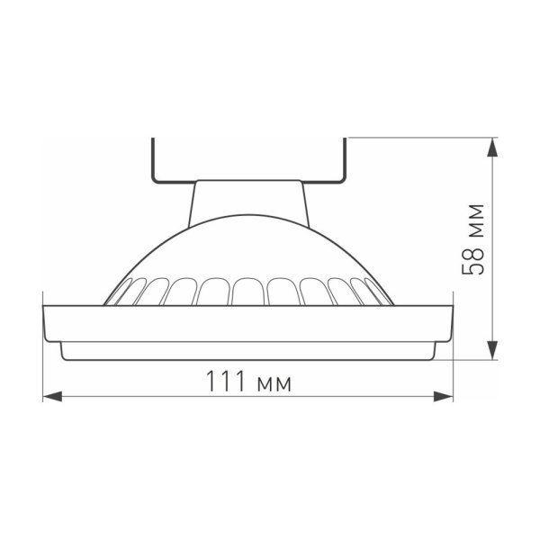 Лампа светодиодная Arlight G53 15W 4000K прозрачная AR111-Unit-G53-15W- Day4000 026886 Лампа светодиодная Arlight G53 15W 4000K прозрачная AR111-Unit-G53-15W- Day4000 026886