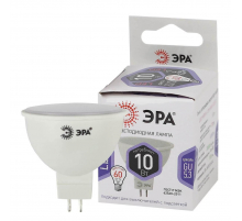 Лампа светодиодная ЭРА GU5.3 10W 6000K матовая LED MR16-10W-860-GU5.3 Б0049073