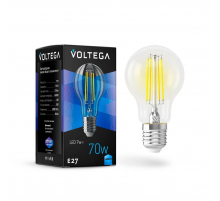 Лампа светодиодная Voltega E27 7W 4000K прозрачная VG10-A60E27cold7W-F 7141 Лампа светодиодная Voltega E27 7W 4000K прозрачная VG10-A60E27cold7W-F 7141