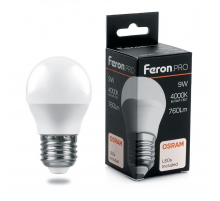 Лампа светодиодная Feron E27 9W 4000K Матовая LB-1409 38081 Лампа светодиодная Feron E27 9W 4000K Матовая LB-1409 38081