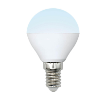 Лампа светодиодная Uniel E14 6W 4000K матовая LED-G45-6W/NW/E14/FR/MB PLM11WH UL-00002376