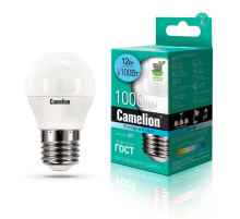 Лампа светодиодная Camelion E27 12W 4500K LED12-G45/845/E27 13696