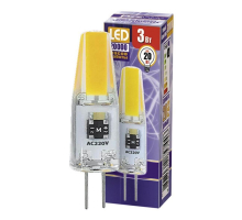 Лампа светодиодная Jazzway G4 3W 3000K прозрачная 2857446
