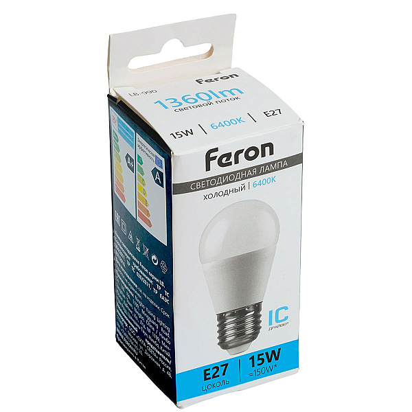 Лампа светодиодная Feron LB-990 E27 15W 6400K 52078