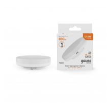Лампа светодиодная Gauss GX53 12,5W 3000К матовая 10849132