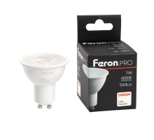 Лампа светодиодная Feron GU10 7W 4000K матовая LB-1607 38177