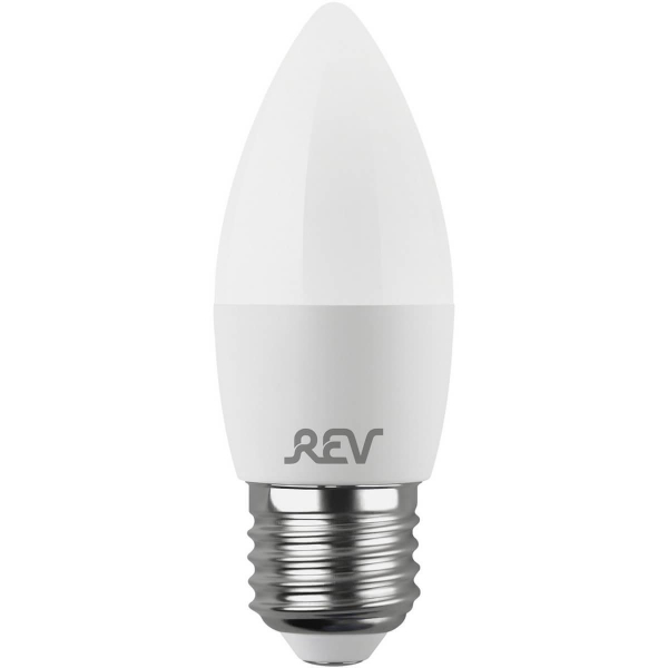 Лампа светодиодная REV C37 Е27 5W 2700K теплый свет свеча 32273 3 Лампа светодиодная REV C37 Е27 5W 2700K теплый свет свеча 32273 3