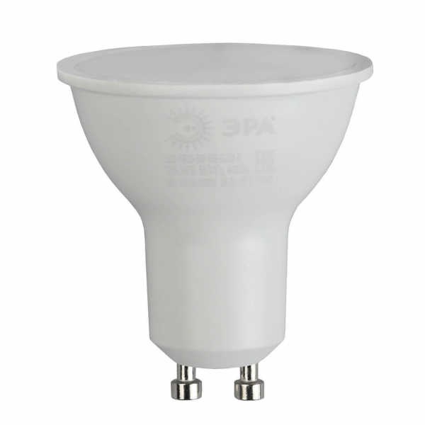 Лампа светодиодная ЭРА GU10 5W 6500K матовая MR16-5W-865-GU10 R Б0045348 Лампа светодиодная ЭРА GU10 5W 6500K матовая MR16-5W-865-GU10 R Б0045348