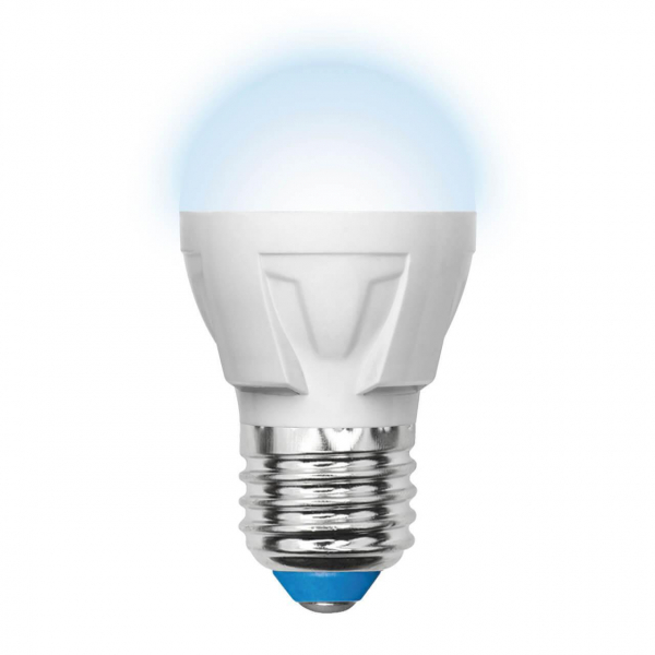 Лампа светодиодная Uniel E27 7W 4000K матовая LED-G45 7W/NW/E27/FR PLP01WH UL-00002418 Лампа светодиодная Uniel E27 7W 4000K матовая LED-G45 7W/NW/E27/FR PLP01WH UL-00002418