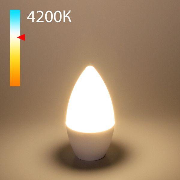 Лампа светодиодная Elektrostandard E14 8W 4200K матовая a048727 Лампа светодиодная Elektrostandard E14 8W 4200K матовая a048727