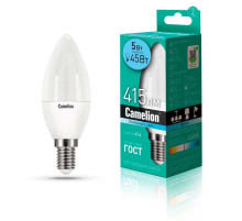 Лампа светодиодная Camelion E14 5W 4500K LED5-C35/845/E14 12032