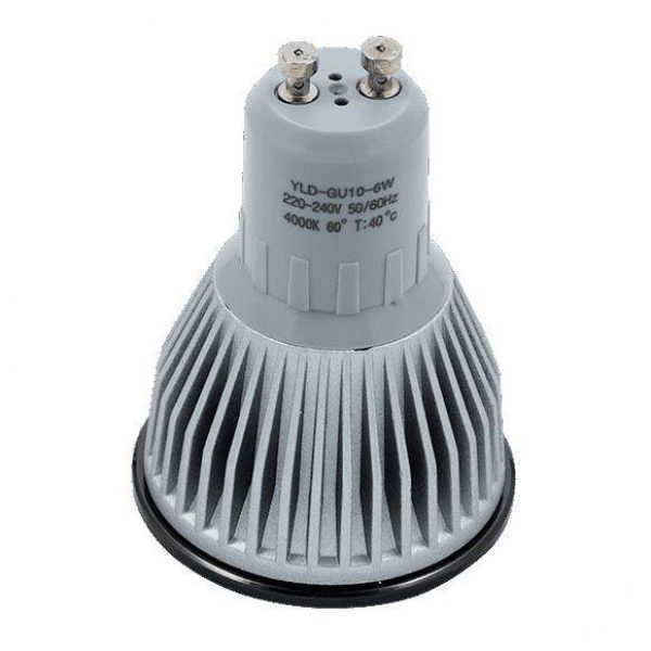 Лампочка светодиодная DesignLed GU10 6W 4000K прозрачная 002356 Лампочка светодиодная DesignLed GU10 6W 4000K прозрачная 002356