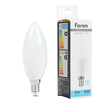 Лампа светодиодная Feron LB-980 E14 15W 6400K 52074
