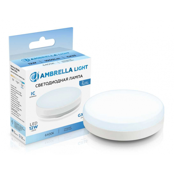Светодиодная лампа GX53 12W 6400K Ambrella light Bulding 531206 Светодиодная лампа GX53 12W 6400K Ambrella light Bulding 531206