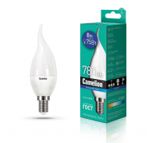 Лампа светодиодная Camelion E14 8W 6500K LED8-CW35/865/E14 14403 Лампа светодиодная Camelion E14 8W 6500K LED8-CW35/865/E14 14403