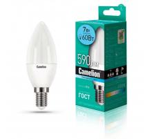 Лампа светодиодная Camelion E14 7W 4500K LED7-C35/845/E14 12074 Лампа светодиодная Camelion E14 7W 4500K LED7-C35/845/E14 12074