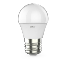 Лампа светодиодная Gauss E27 6.5W 3000K матовая 105102107