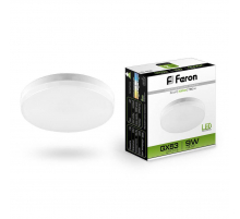 Лампа светодиодная Feron GX53 9W 4000K Таблетка Матовая LB-452 25829 Лампа светодиодная Feron GX53 9W 4000K Таблетка Матовая LB-452 25829