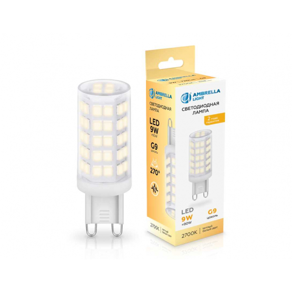 Светодиодная лампа G9 9W 2700K Ambrella light Bulding 100903 Светодиодная лампа G9 9W 2700K Ambrella light Bulding 100903