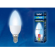 Лампа светодиодная Uniel E14 6W 4000K матовая LED-C37-6W/NW/E14/FR/MB PLM11WH UL-00002374