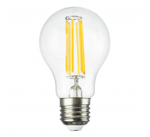 Лампа светодиодная Lightstar E27 8W 3000K полусфера прозрачная 933002