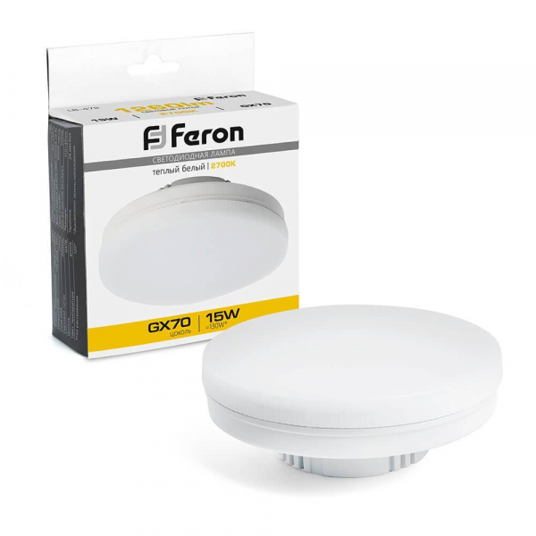 Лампа светодиодная Feron LB-472 GX70 15W 2700K 48303 Лампа светодиодная Feron LB-472 GX70 15W 2700K 48303