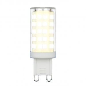 Лампа светодиодная Uniel G9 9W 3000K прозрачная LED-JCD-9W/3000K/G9/CL GLZ09TR UL-00006488