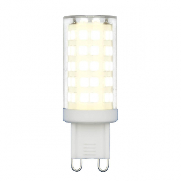 Лампа светодиодная Uniel G9 9W 3000K прозрачная LED-JCD-9W/3000K/G9/CL GLZ09TR UL-00006488 Лампа светодиодная Uniel G9 9W 3000K прозрачная LED-JCD-9W/3000K/G9/CL GLZ09TR UL-00006488
