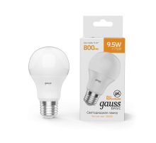 Лампа светодиодная Gauss E27 9,5W 3000К матовая 1023210