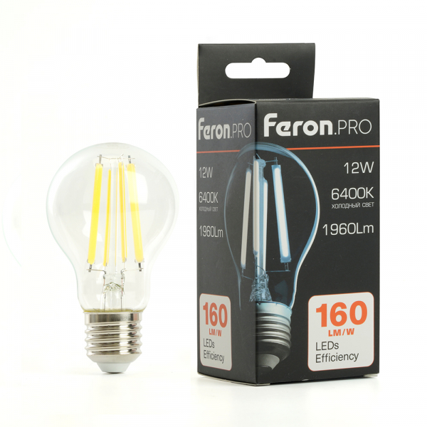 Лампа светодиодная Feron.PRO LB-1112 Шар E27 1960LM 12W 175-265V 6400K 48897 Лампа светодиодная Feron.PRO LB-1112 Шар E27 1960LM 12W 175-265V 6400K 48897