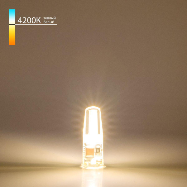 Лампа светодиодная Elektrostandard G4 3W 4200K прозрачная a049200 Лампа светодиодная Elektrostandard G4 3W 4200K прозрачная a049200