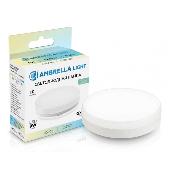 Светодиодная лампа GX53 9W 4000K Ambrella light Bulding 530904 Светодиодная лампа GX53 9W 4000K Ambrella light Bulding 530904