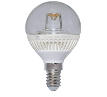 Лампа светодиодная Наносвет E14 5W 4000K прозрачная LC-GCL-5/E14/840 L153