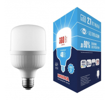 Лампа LED сверхмощная Volpe E27 40W 4000K матовая LED-M80-40W/4000K/E27/FR/NR UL-00006789